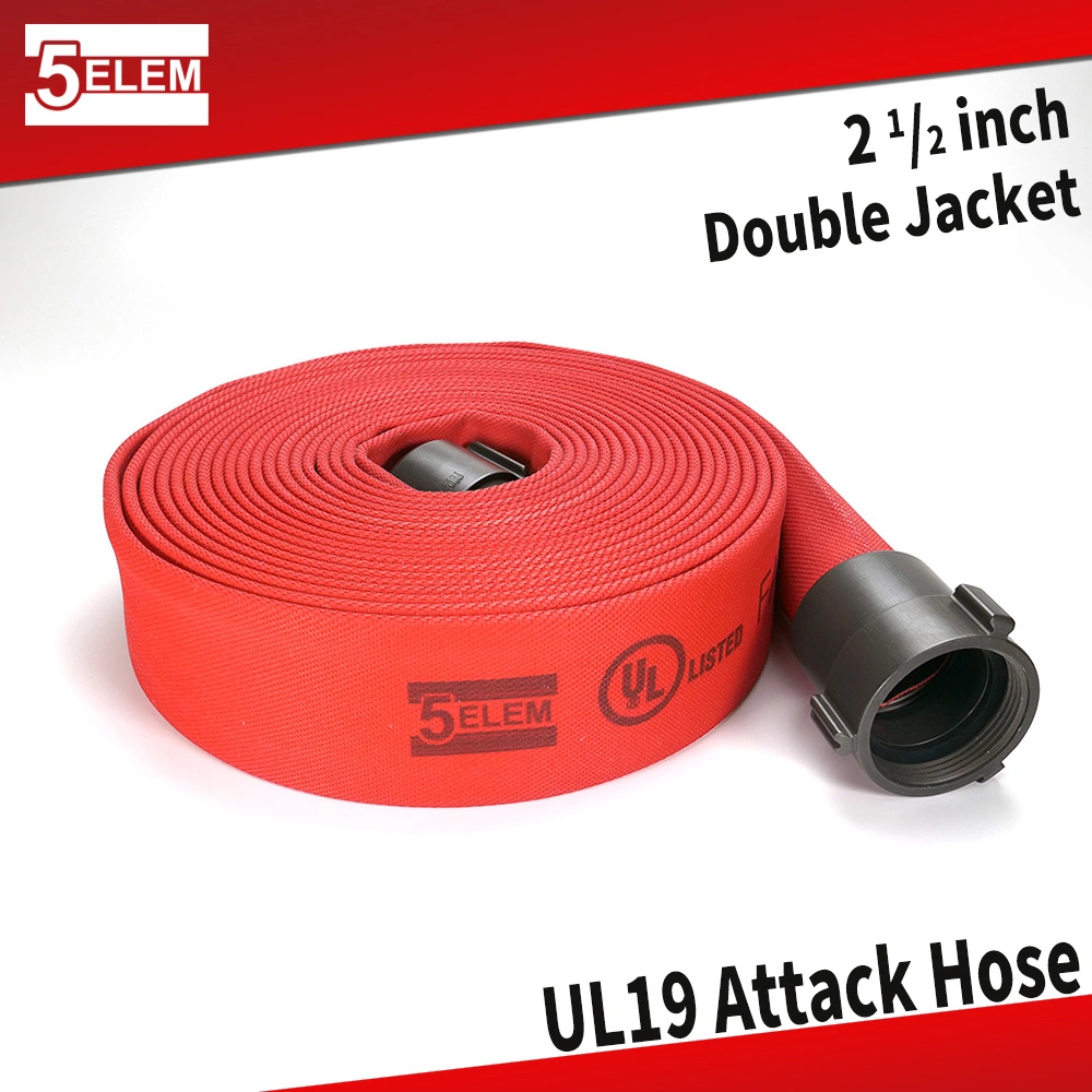 2-1/2" rouge listé UL Layflat flexible de lutte contre les incendies