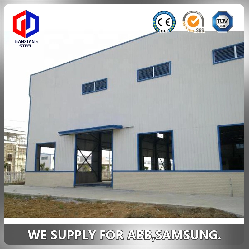 Low Cost and Fast Assembling Prefabricated Steel Frame Warehouse Metal Building