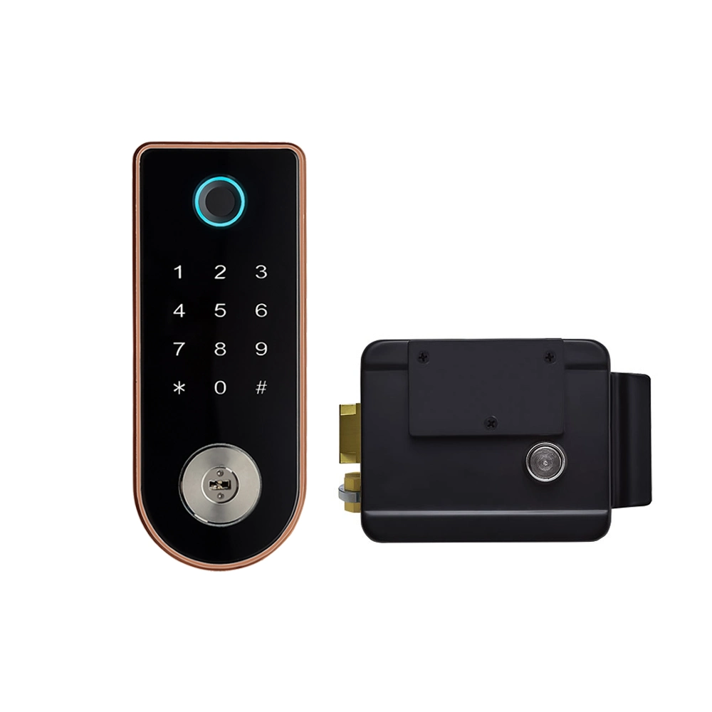 Modern Automatic Electric Security Key Password Remote Mobile Bedroom Hotel Handle Door Lock