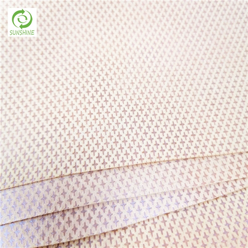 Hot Sale 100GSM Recycled Nylon Nonwoven Fabric 100% Nylon Cross Cambrelle Fabric New Design Shoes Materials