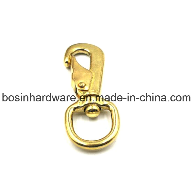 Solid Brass Spring Snap Hook