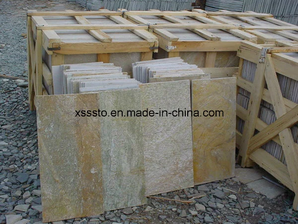 China Cheapest Rusty Stone Slate Floor Tiles for Paving