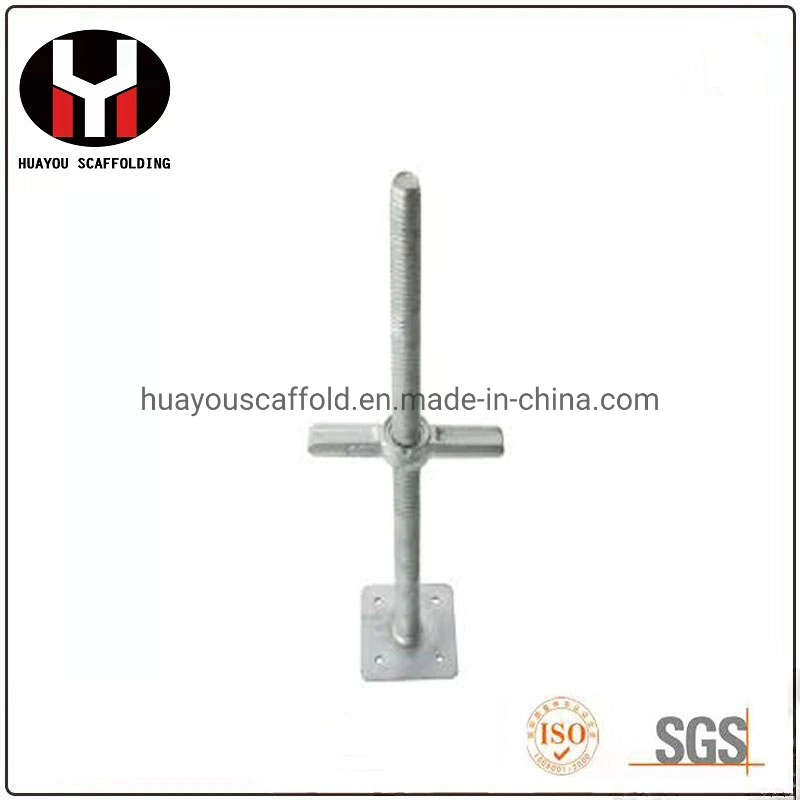 28mm/30mm/32mm/34mm Solid Adjustable Scaffolding Base Jack Steel Scaffold Screw Jack