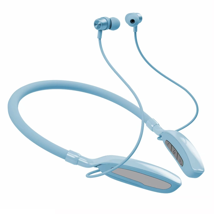 OEM Headphone Neckband Magnetic Sport Earbuds Wireless Custom Print Bt 5.0 Stereo Wireless Sports Neckband Headphones