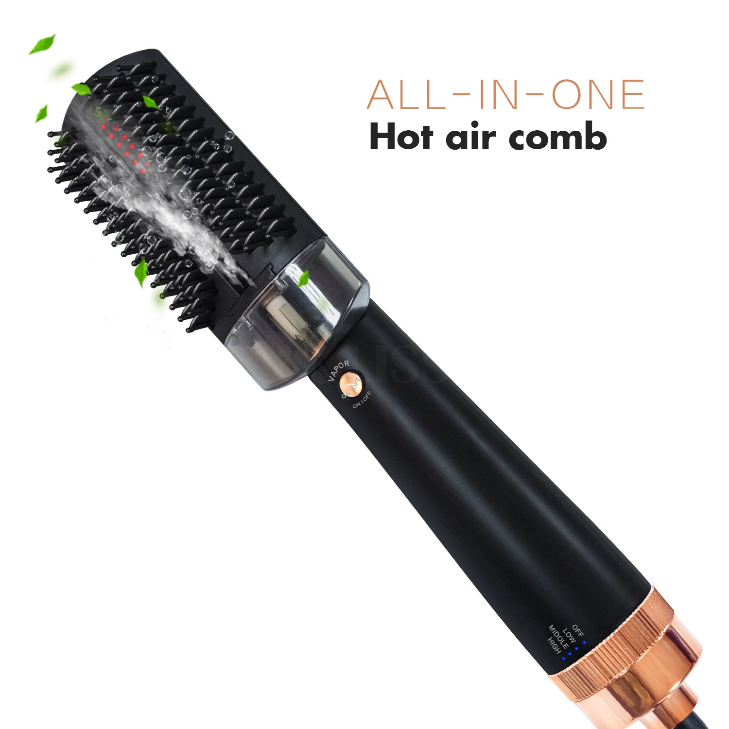 3 in 1 One Step Hair Dryer and Electric Hot Air Brush Ionic Hair Straightener Hot Air Dryer Comb Brush