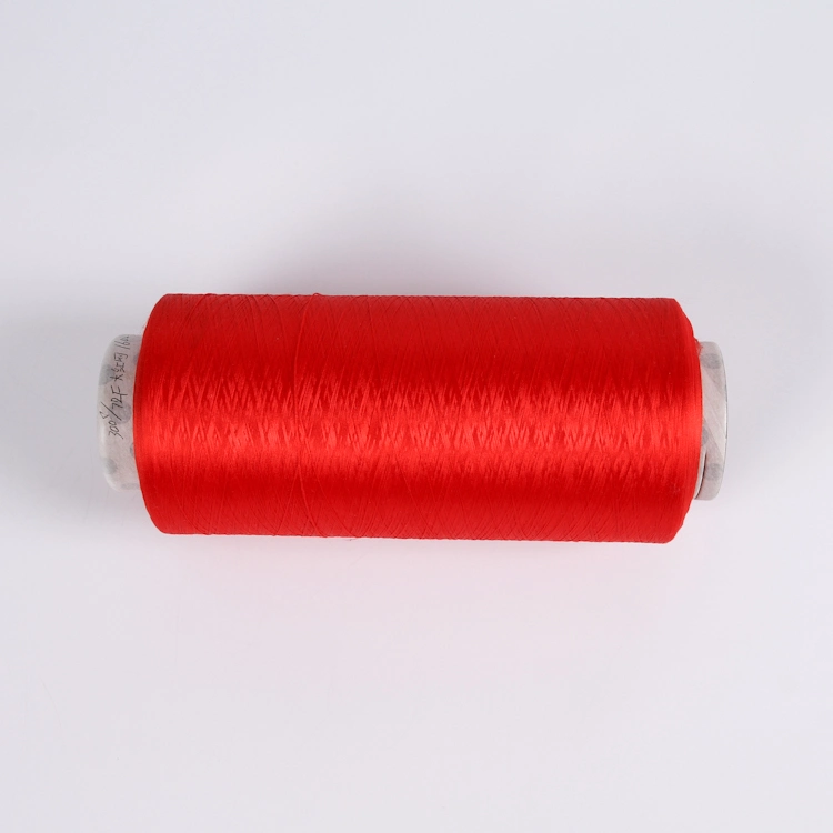 Factory Xinghui Manufacturer 100% Polyester Filament Dopo Dyed DTY 75D/36f AA Grade Textile Hand Knitting Weaving Thread Color DTY Yarn