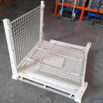 Stackable Foldable Metal Wire Cage Pallet