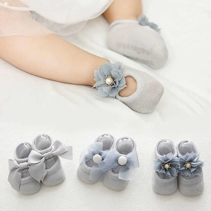 Wholesale/Supplier Organic Cotton Breathable Non-Slip Baby High quality/High cost performance Sock Shoes