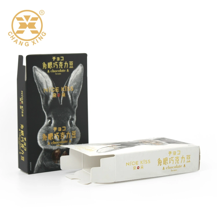 500g White Card Eco Friendly Custom Size Hot Sells Custom Chocolate Bean Food Packaging Display Boxed
