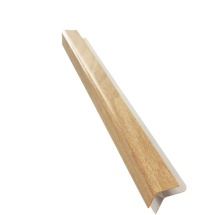 Teak Wooden Surface H&U Clip Profile Baguette Cornice Corner PVC Accessories for Ceiling and Wall Decoration