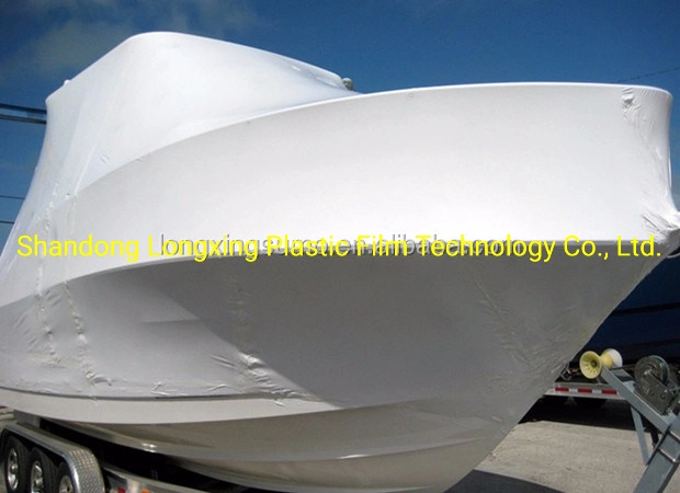 White Color UV Big Size LDPE Car Boat Shrink Wrap Film with Fire Retardant