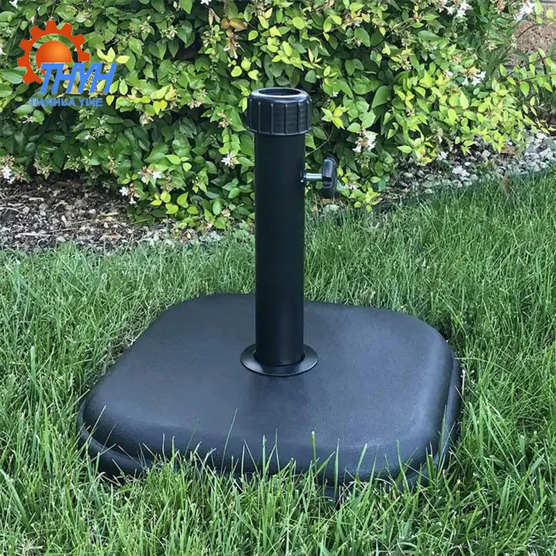 Round Garden Resin Parasol Base for Patio Umbrellas