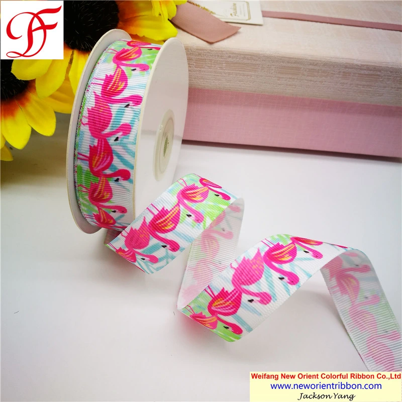 Wholesale Satin/Grosgrain Ribbon with Hot Transfer Printing for Gifts/Wedding/Wrapping/Party Decoration/Christmas/Packing/Garment/Bow