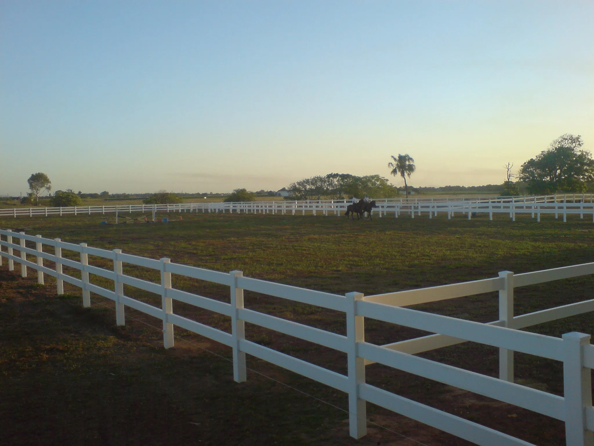 High Security Cheap PVC Vinyl Horse Rail Field Fence