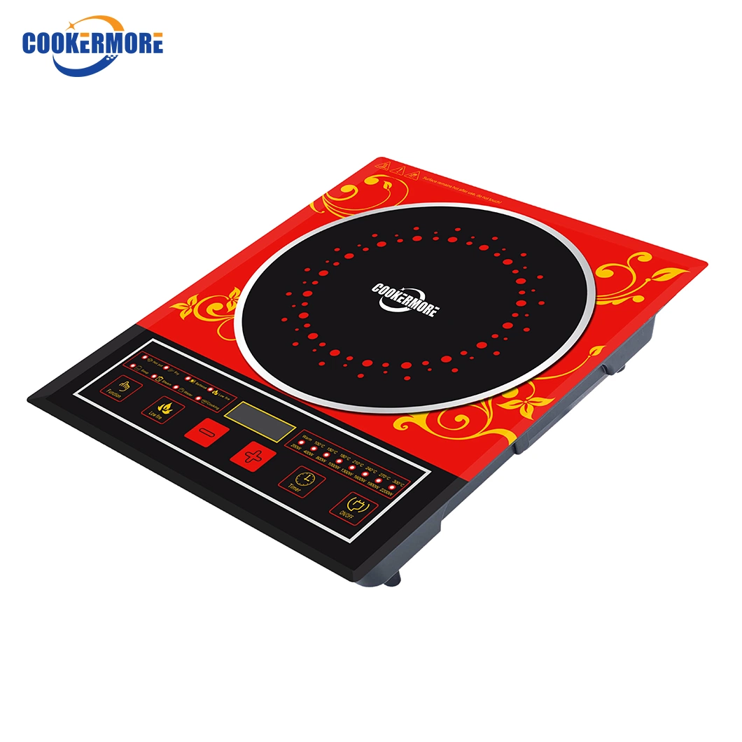 Home Kitchen Induction Cooktop Single 2200W Touch Screen Waterproof Electric Induction Cookers