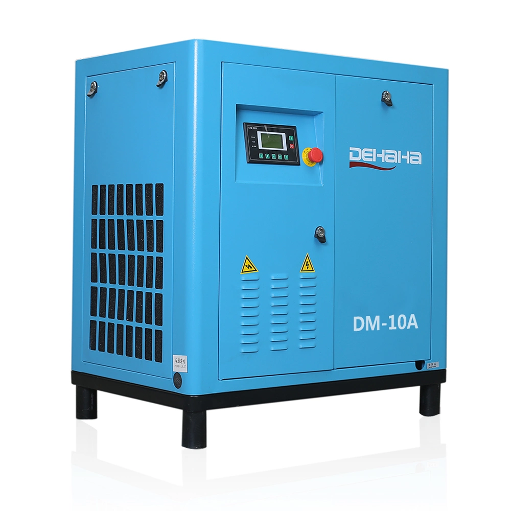 7.5kw 10HP Frequency Inverter 35% Energy Saving Electric Silent Screw Air Compressor