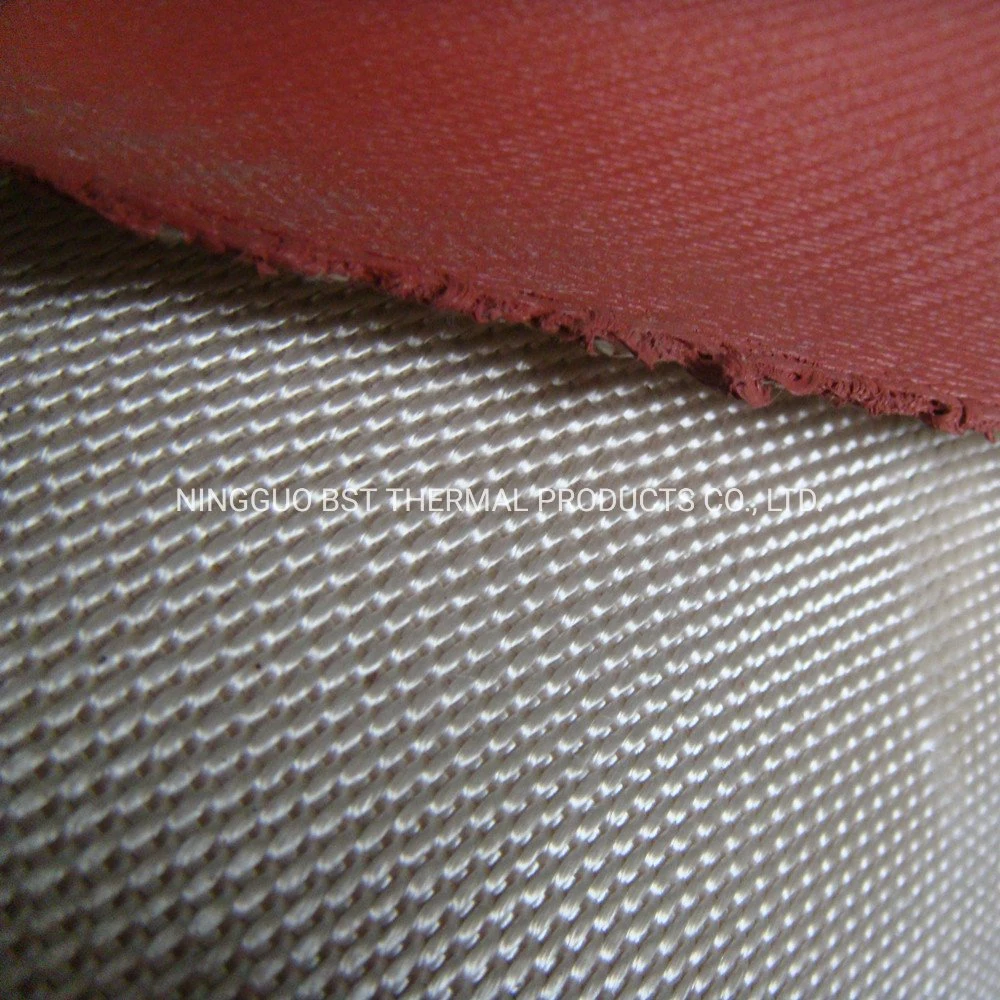 High Temperature Textile Cloths Silicone Rubber Coated Silica Fabric