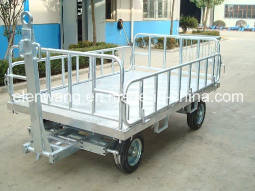 Aircraft Four Rail Baggage Cart Trolley