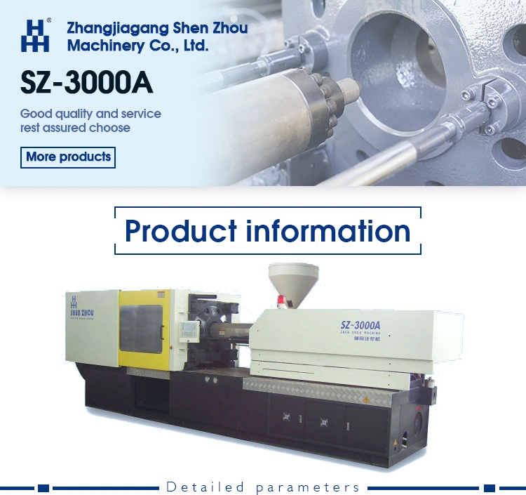 Shenzhou 300tonne PVC Machine de moulage par injection thermoplastique