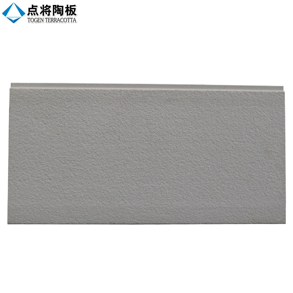 OEM Grey Natural Surface Terracotta Panel Ceramic Tile Panels for Exterior Wall