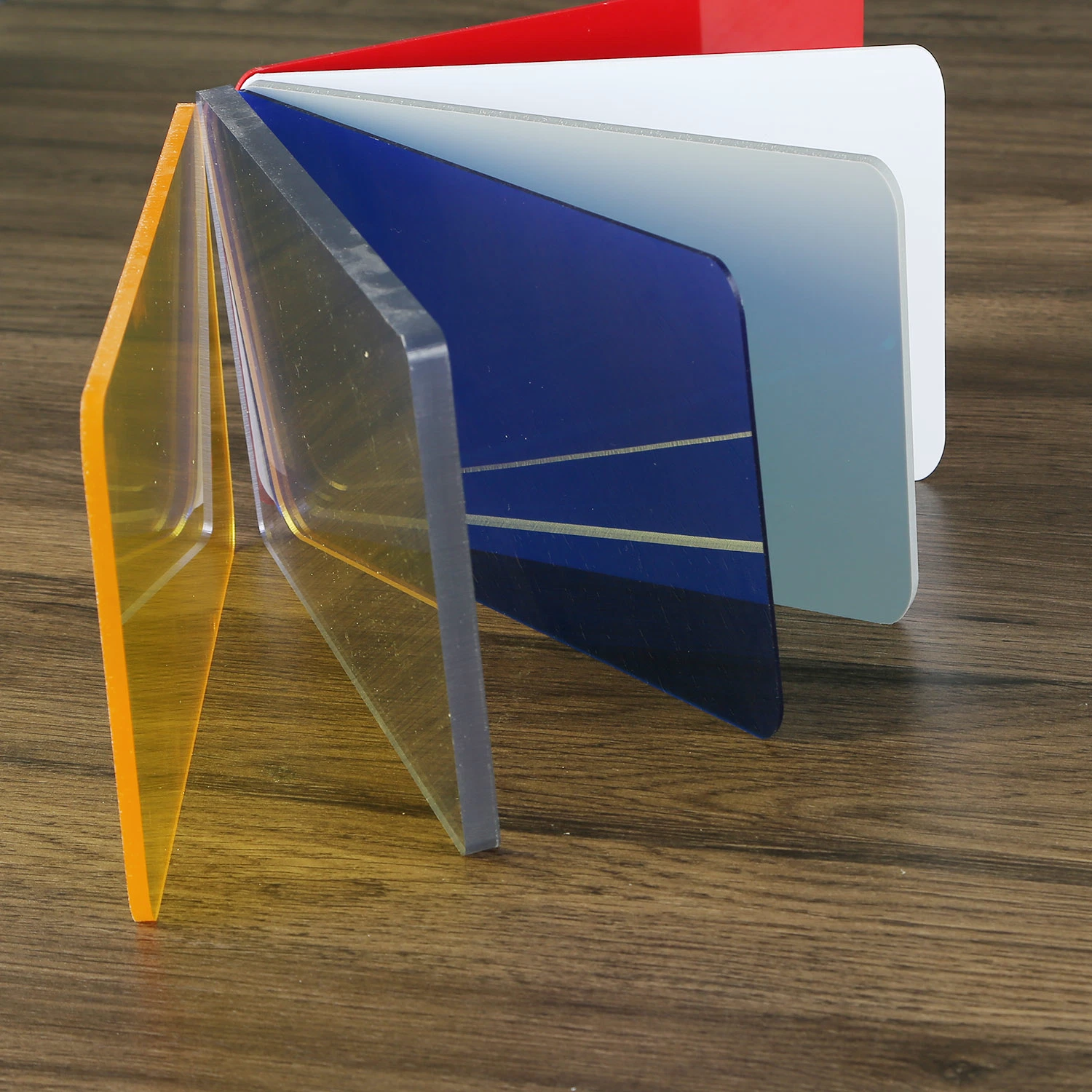 Plaque en PVC fine carte couleur transparente feuille en plastique rigide Feuille en PVC