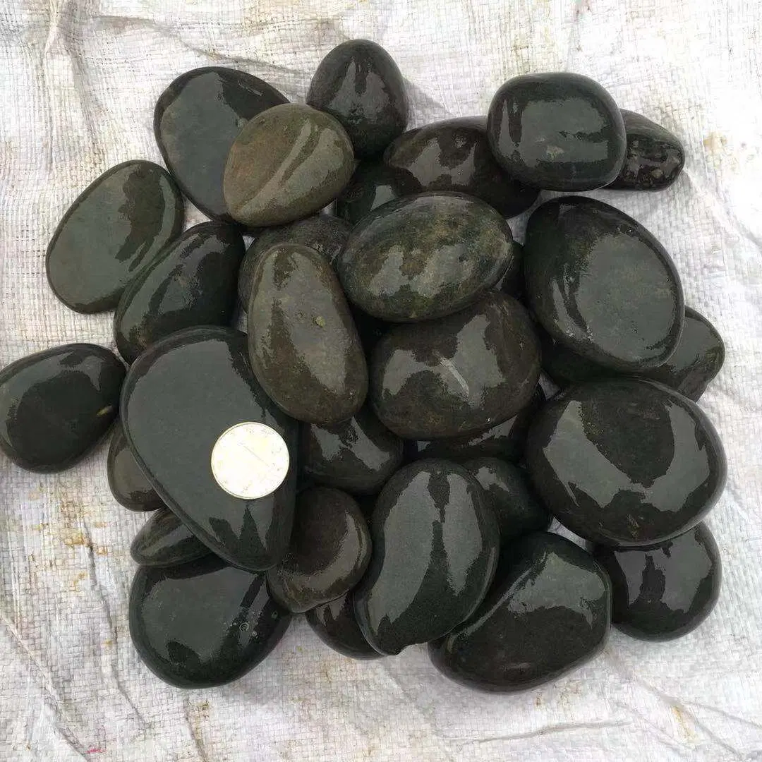 Black Pebble for Garden, Decoration (F08-black series)