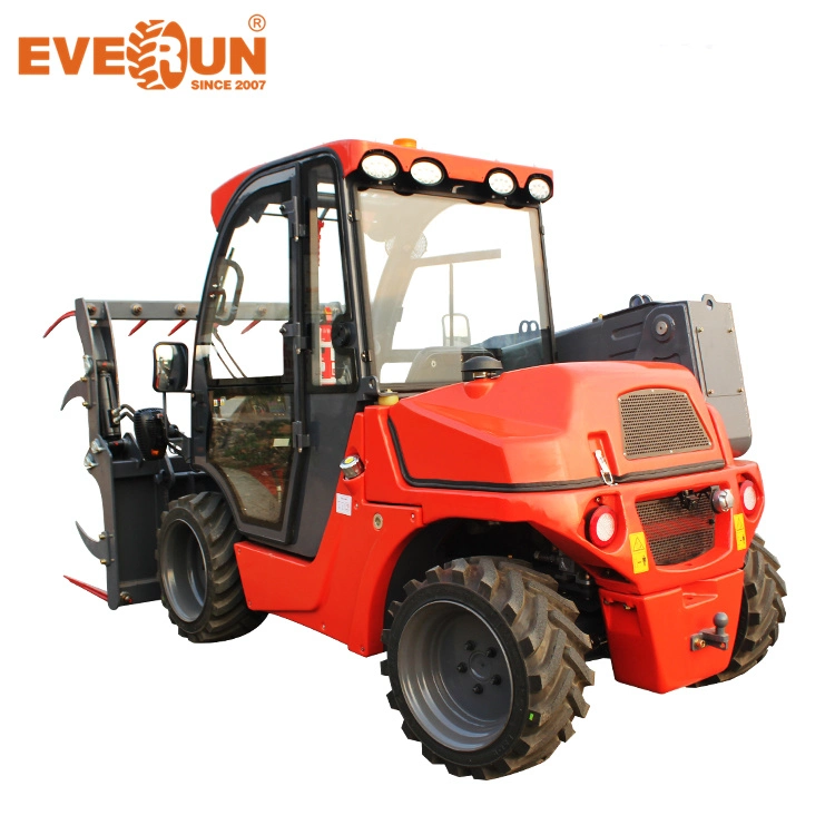 EVERUN ERT1500 1,35 tonne Mini Chargeuse Compacte Télescopique Multifonction Agricole avec Différentes Attachements