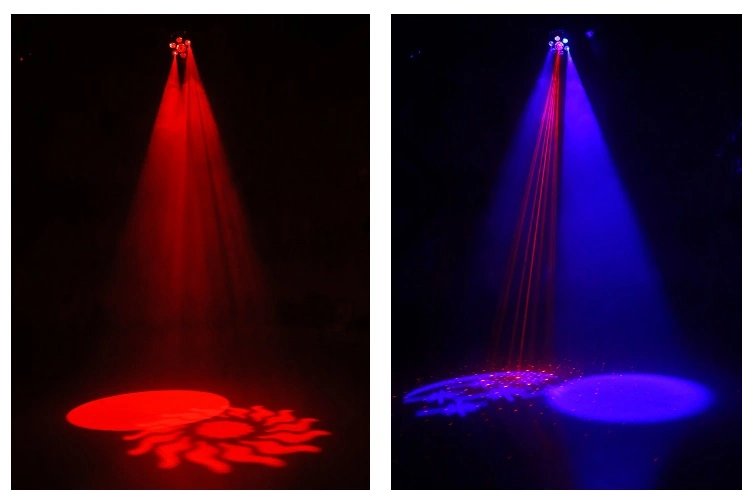 LED Sun Flower Gobo Disco Light