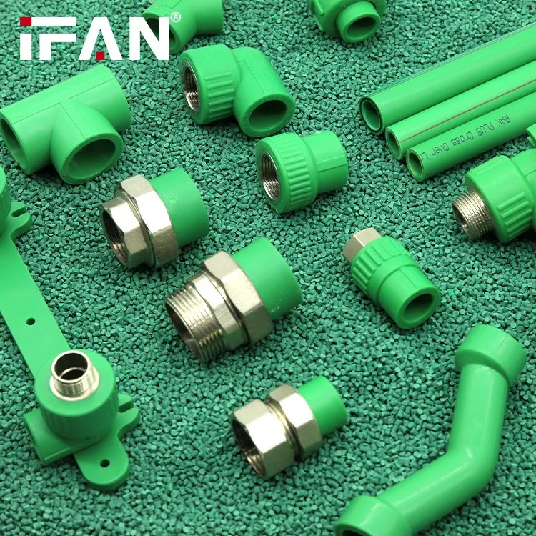 Ifan Hot Sell Pn25 Tube Connectors 20-110mm Elbow Tee Socket Customized Plastic PPR Pipes and Fittings