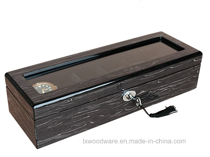 Black Piano Finish Watch Display Box