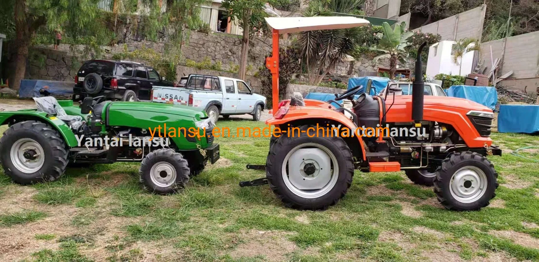 Acheter des tracteurs agricoles chinois de 12HP, 15HP, 18HP, 20HP, compacts et petits, pour l'agriculture, le jardinage, avec des roues 4X4, à prix abordable.
