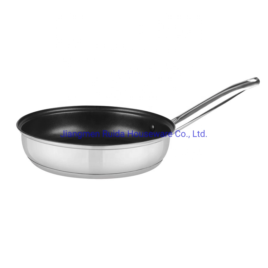 5PCS Stainless Steel Kitchenware with Casserole Fry Pan with Non Stick Coating