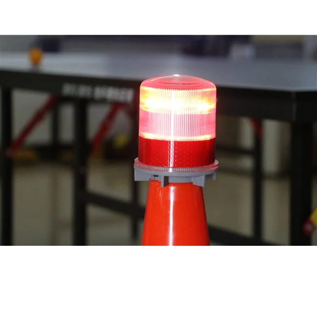 Solar Barricade Blinker Lights LED Cone Warning Light