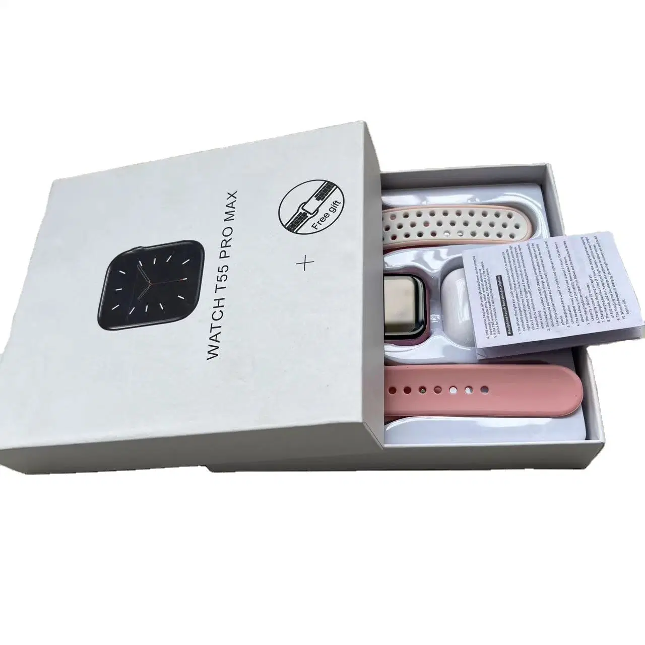 T55 PRO Max Smart Watch Wireless Earphones Combination Set W26 PRO Max Sport Smartwatch