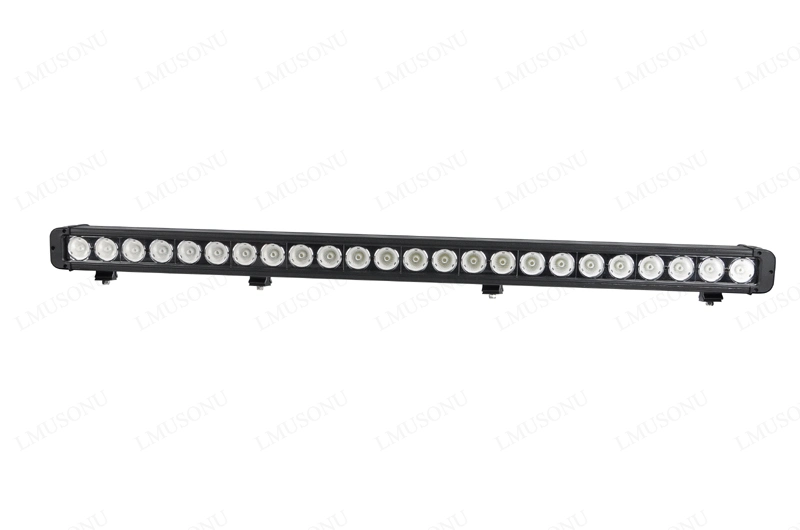 Lmusonu 240W Offroad Spot Flood Combo Beam Straight Single Row LED Lighting Bar 40 Inch