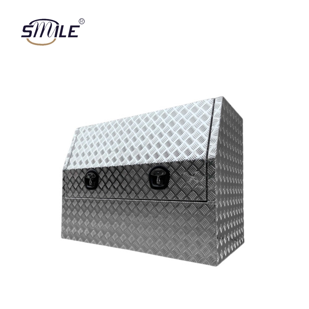 Smile Checker Plate Aluminum Trailer Truck Pickup Underbody Underbed Tongue Black Pickup Aluminum Panels Truck Tool Box