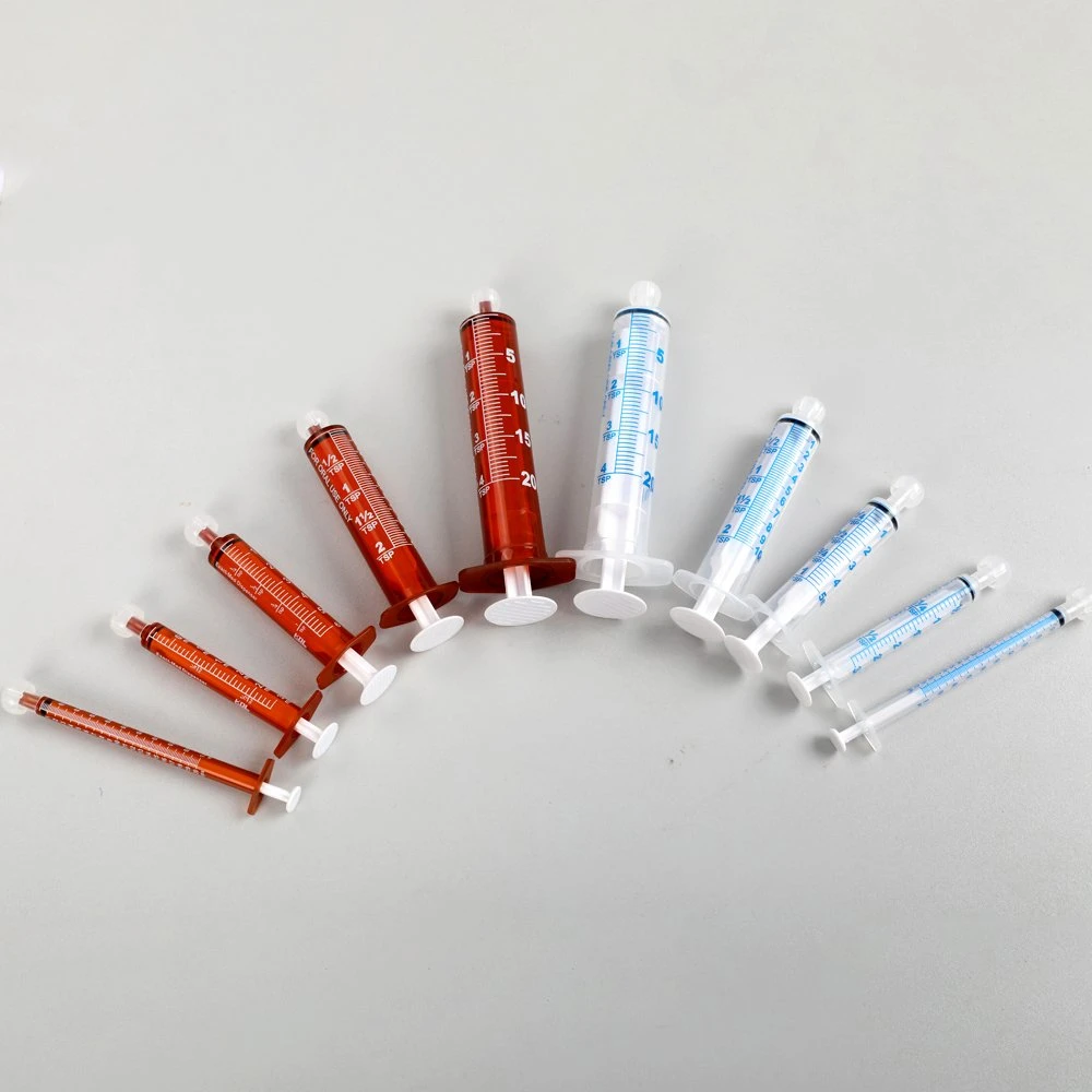 Sterile Oral Syringe with or Without Cap Enteral Syringe O Ring Type