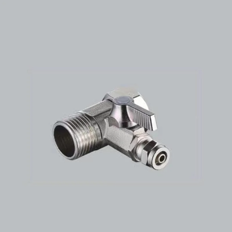 Quick Fitting Push Fit Feed Water Valve Adapter Angle Stop Valve 3 Way RO Ball Valve for RO System