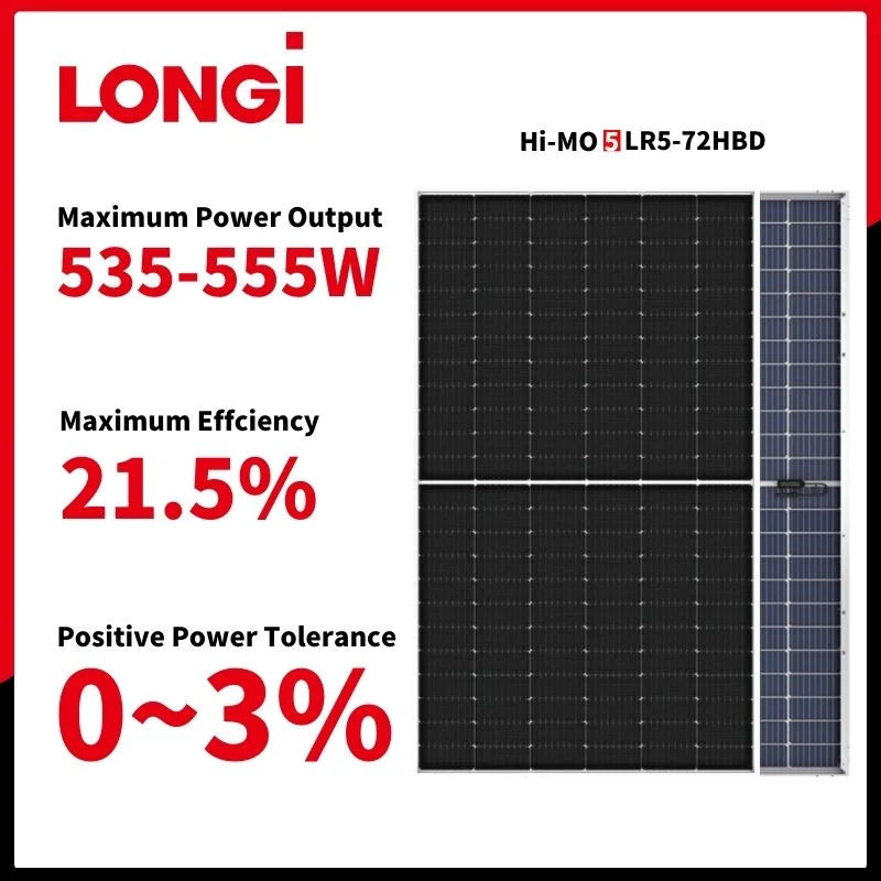 Longi Solar Módulos PV Sistema de Energia Solar Mono-Facial 405W 410W 415W 420W 425W Painel Solar com Ótimo Preço.
