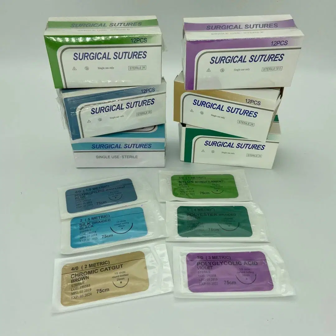 Suture chirurgicale pour produits médicaux jetables certifiée ce&amp;ISO