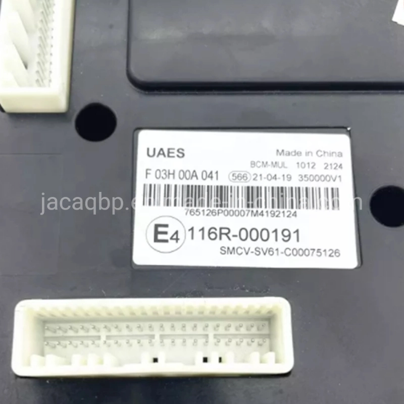 Auto Parts Piezas de equipo de la ECU Cuerpo Cuerpo Bcm Módulo de control de Saic Maxus V80 C00038113 OE.