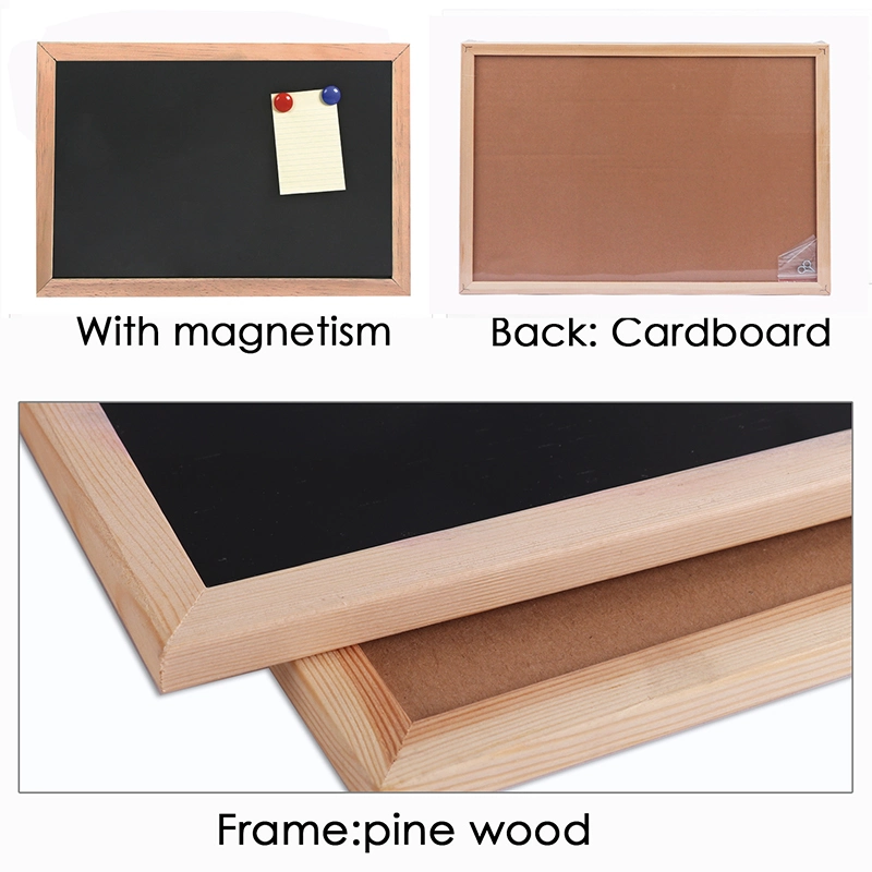 Foska Wood Frame Magnetic Blackboard