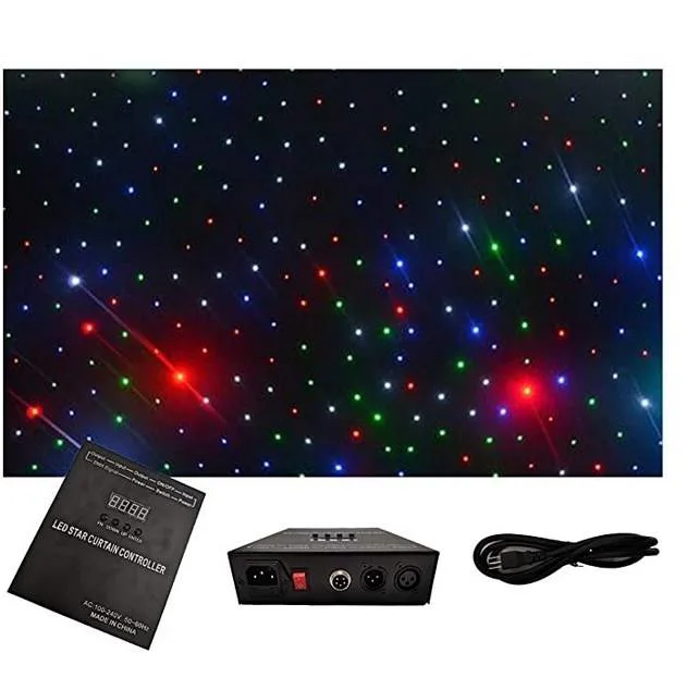 Live Event Effect Light Stage Backdrop Background LED Star Curtain Wedding Party Stage LED Stage Light LED Star Curtain