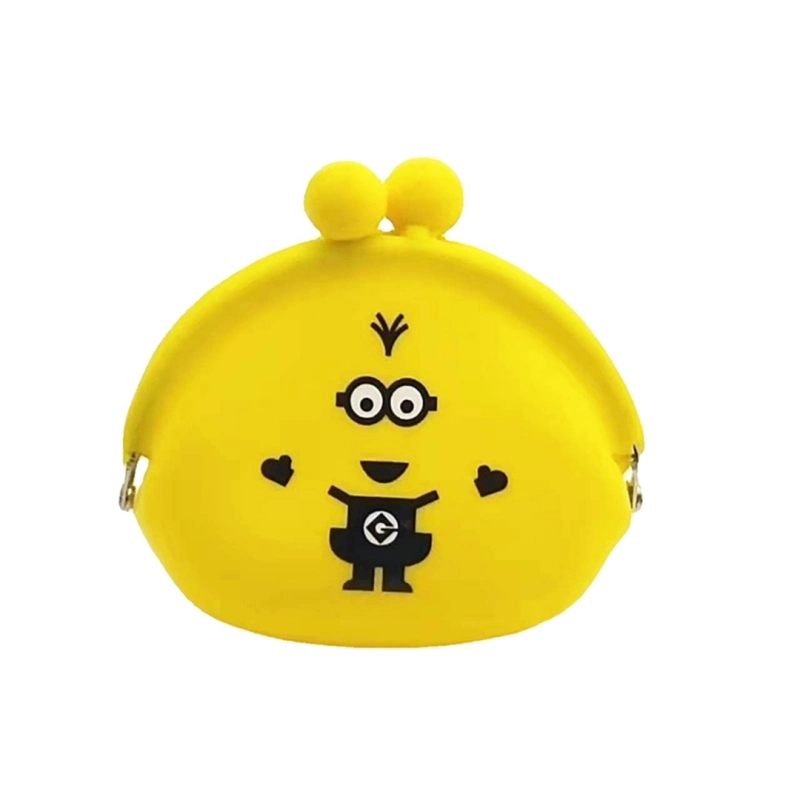 De silicona personalizadas Pocket Monedero bolsa pequeña bolsa de silicona Mini bolsas de monedas de Hasp Señoras Niños adorables Niñas de caucho de silicona Monederos Animal