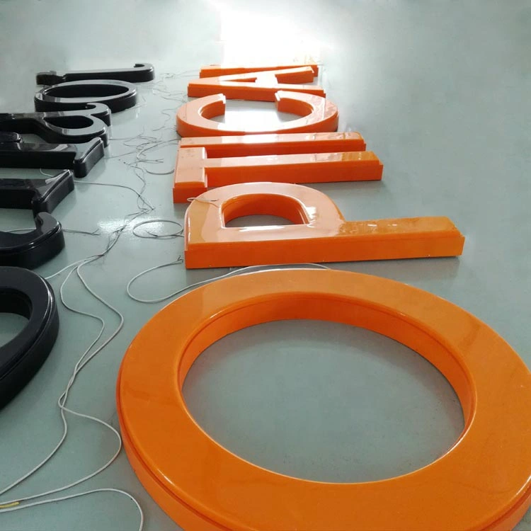 Outdoor Advertising Plastic Vacuum Formed Light LED Letter Sign