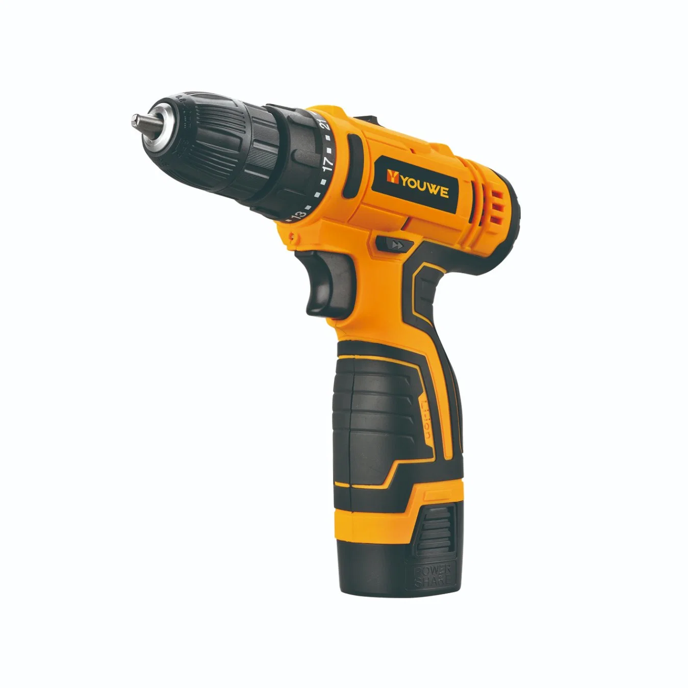 Youwe Cordless Battery Drill 2 Speed, 18+3 Torque Hammer Drill