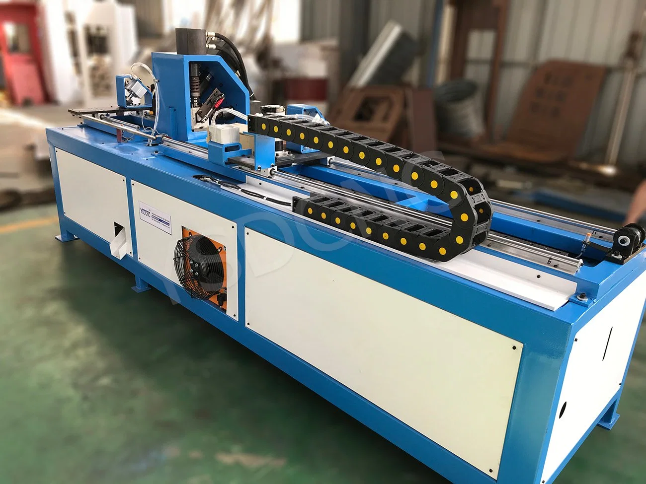 HVAC CNC Angle Steel Flange Production Line /Automatic Punching Cutting Machine for Angle Steel Flange Duct