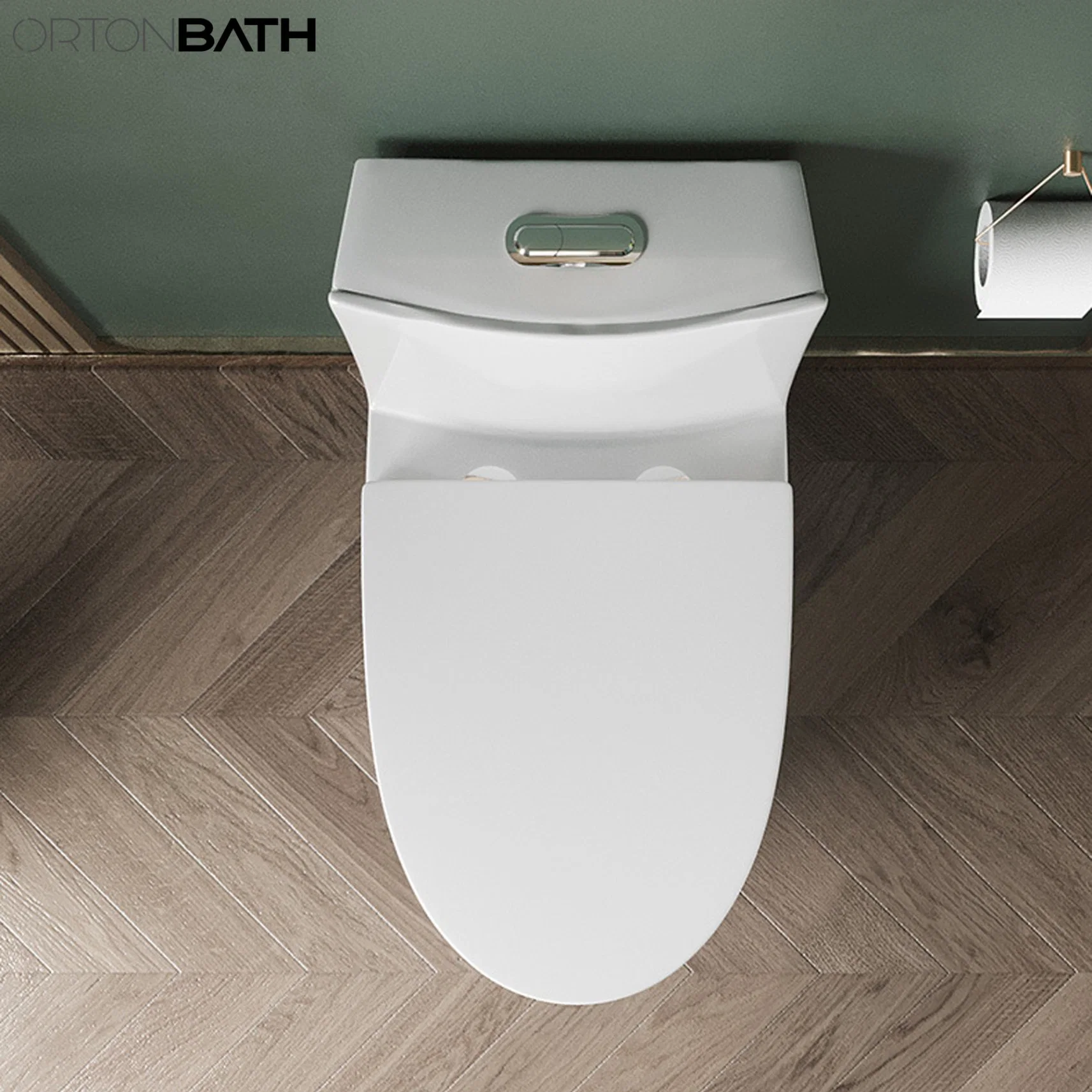 Ortonbath American Modern Hohe Standards Wc Günstige Sanitärkeramik WC-Kompost siphonic S-Trap ein Stück Toilette mit Toilette Schüssel Zubehör Für Sitzbedeckungen