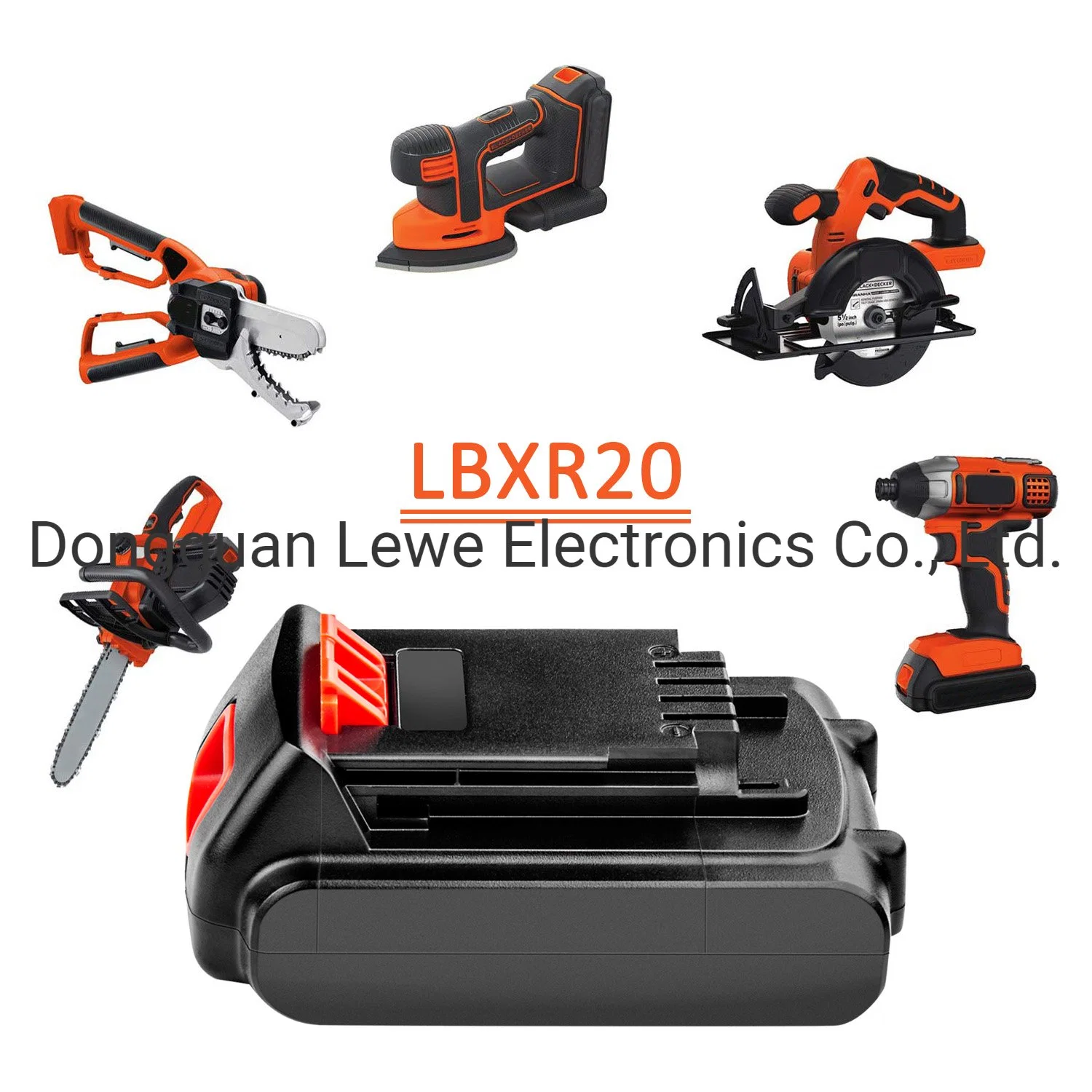 Replacement Li-ion Battery for Decker Lbxr20 20V 3500mAh Cordless Tools Power Pack