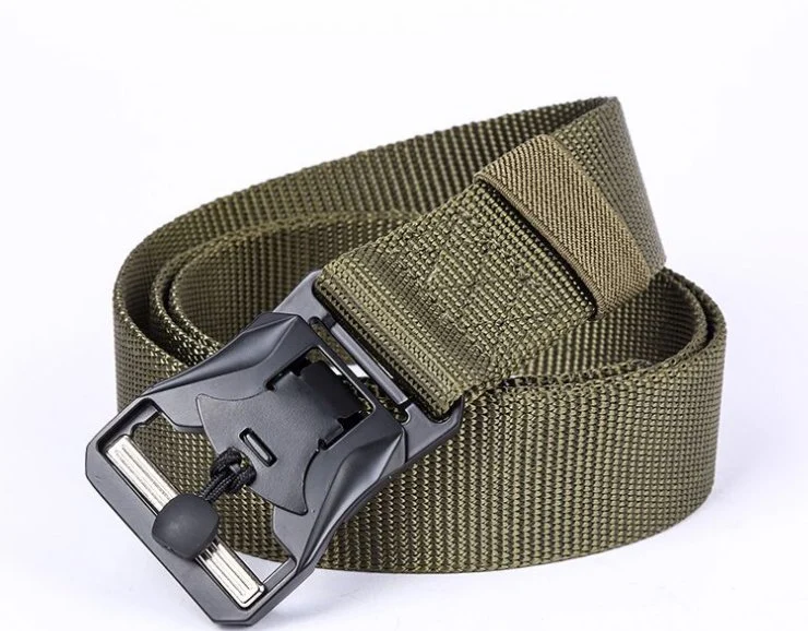 Jinteng Durable Adjustable 5cm Wide 600d Oxford Mens Military Style Belt Army Anti Riot Uniform Military Buckle Belt